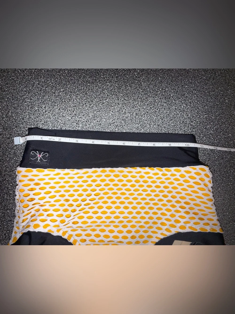 Kandi Kouture Dance 2 Piece Set Yellow/White/Black Size Child X-Large (10/12)